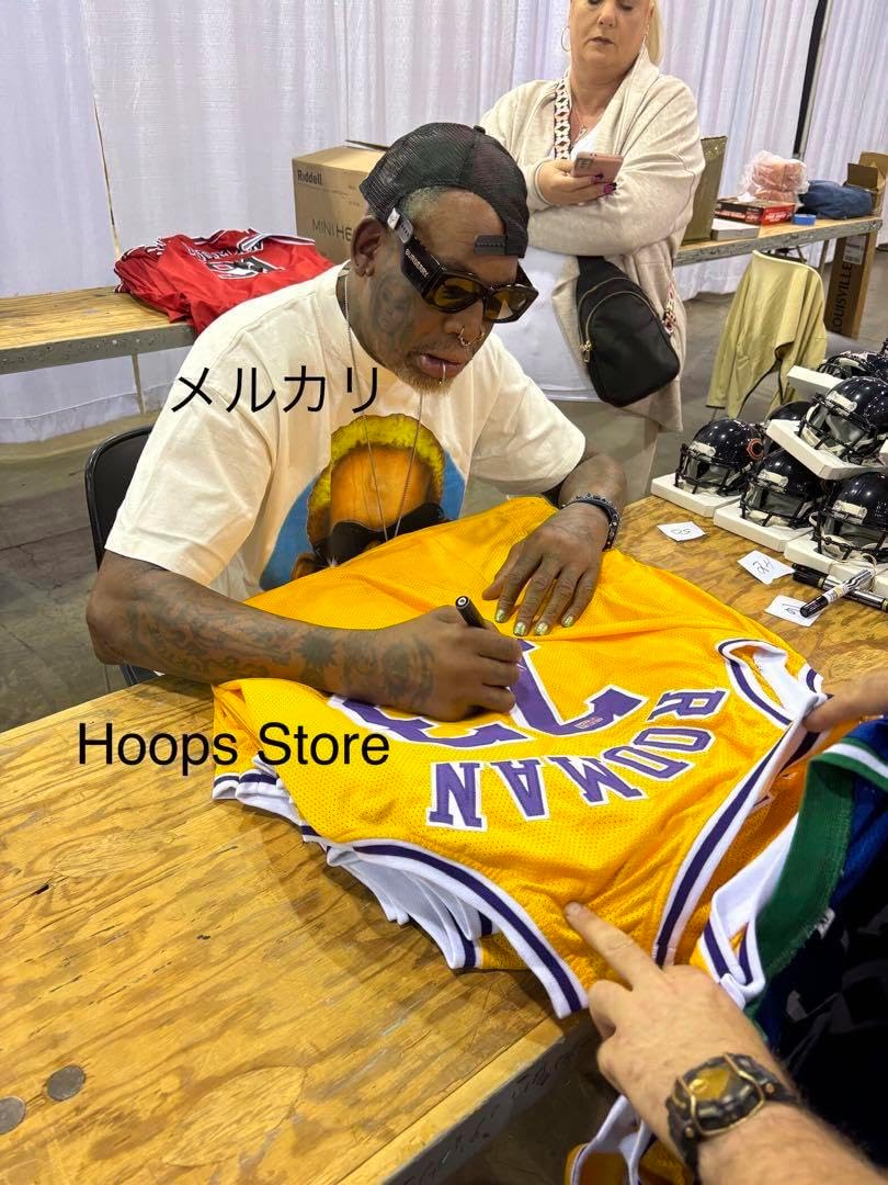 デニス・ロッドマン LA レイカーズ サイン入り ジャージJSA Rodman デニス・ロッドマン LA レイカーズ サイン入り ジャージJSA Rodman